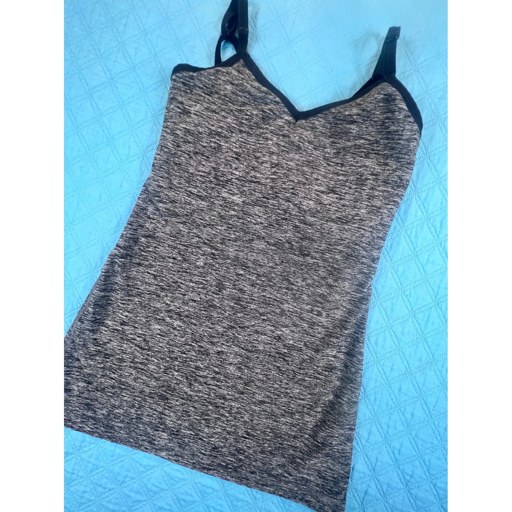 Beyond Yoga Womens Grey Space Dye Shelf Bra Cami Tank Top Medium Made in USA
